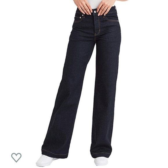 american eagle wide leg jeans